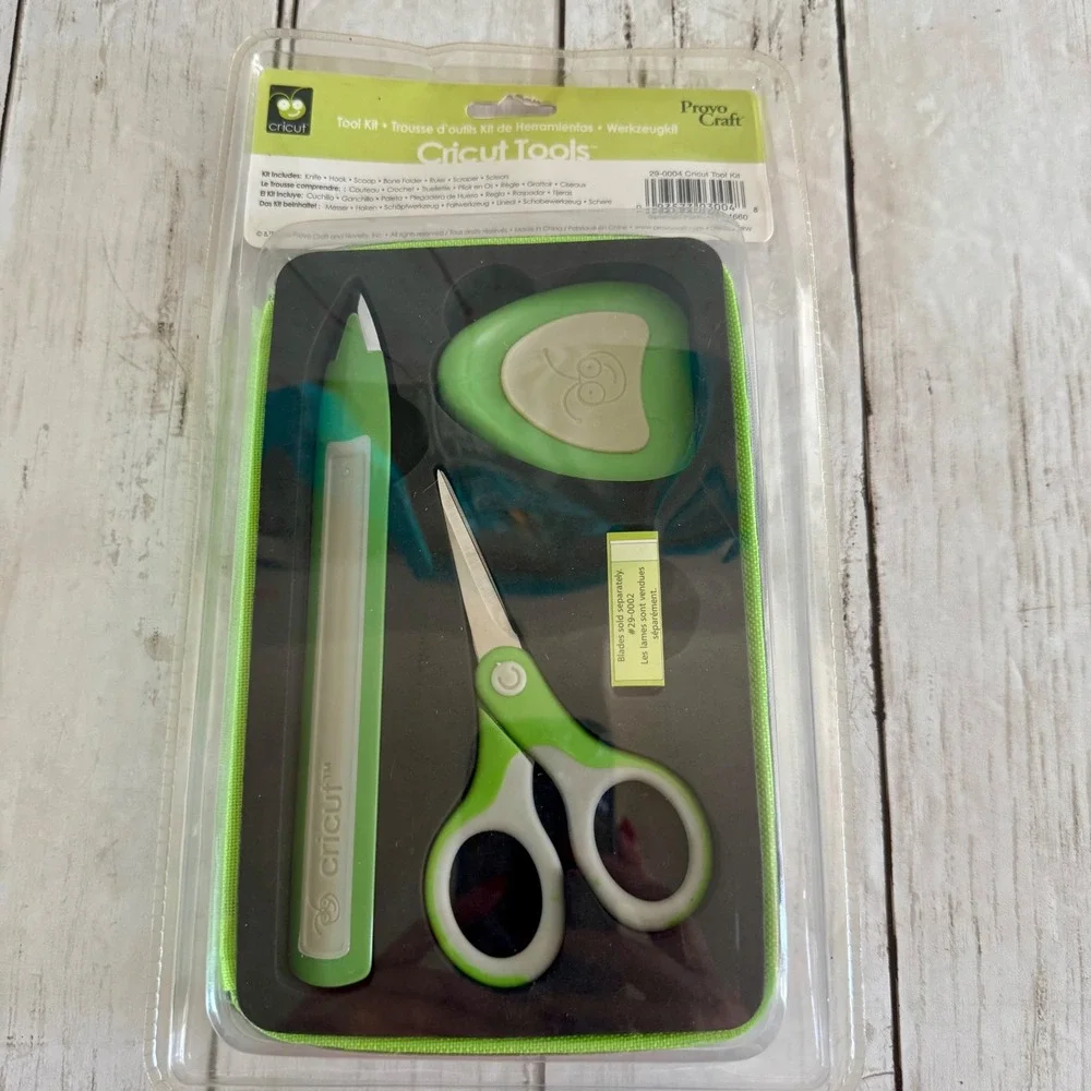 Cricut Tools Basic Tool Kit 29-0004 Provo Craft Green 7pc Set New Sealed 2006